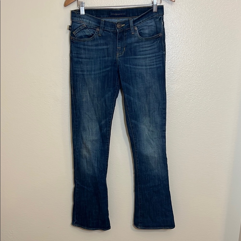 Rock & Republic Blue Kasandra Boot Cut Denim Jeans